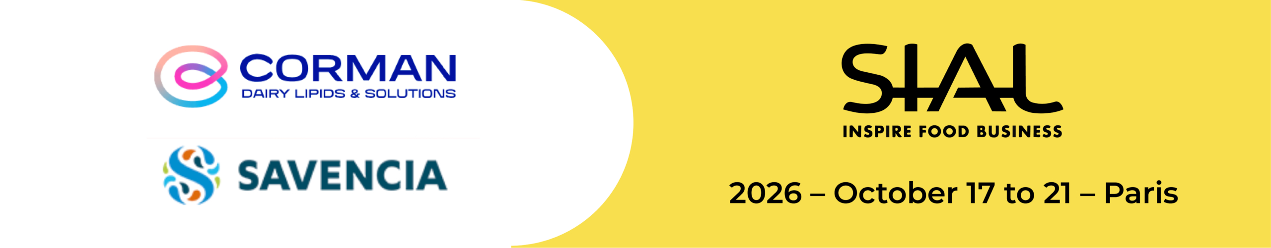 Image article Corman & SAVENCIA at SIAL 2026 – October 17 to 21 – Paris